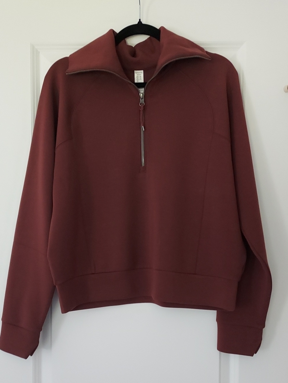 NWOT SPANX air essensials 1/2 zip pullover